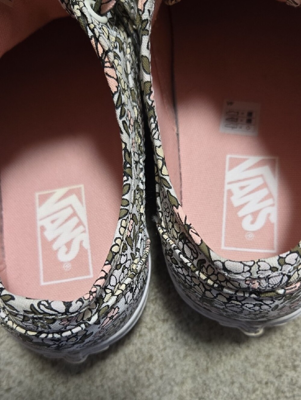 Vans Mono Floral All Over Print Womens 10 Mens 8.5 - Picture 2 of 12
